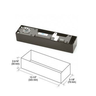 CRL CRL8532 180 degree No Hold Open Size 3 Spring Heavy Weight Floor Mounted Door Closer